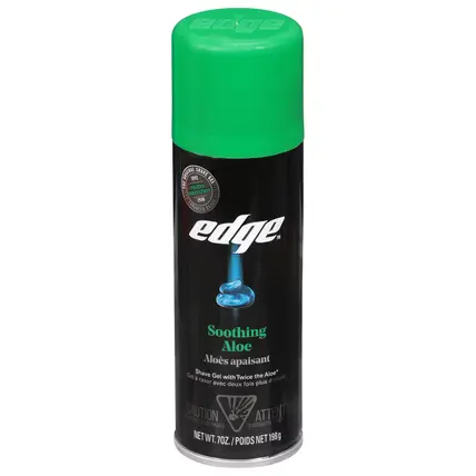 Edge Soothing Aloe Shave Gel with Twice the Aloe 7 oz