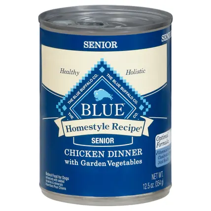 Blue Buffalo Blue Homestyle Recipe Senior Chicken Dinner Food for Dogs 12.5 oz
