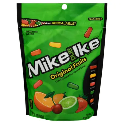 Mike and Ike Assorted Original Fruits Candy 10 oz