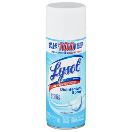 Crisp Linen Scent Disinfectant Spray 12.5 oz