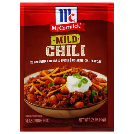 McCormick Mild Chili Seasoning Mix 1.25 oz