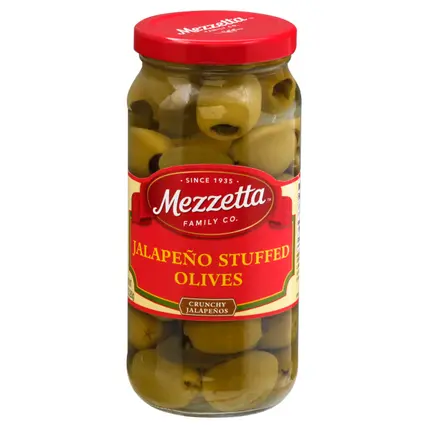 Mezzetta Jalapeno Stuffed Olives 10 oz