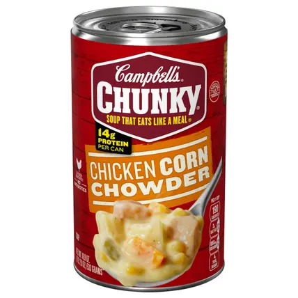 Chunky Chicken Corn Chowder Soup 18.8 oz