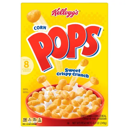 Corn Pops Sweet Crispy Crunch Cereal 8.8 oz