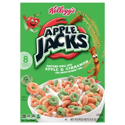 Apple Jacks Breakfast Cereal Original, 8.9 oz