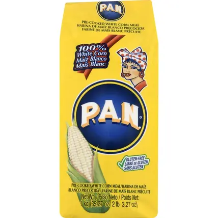 PAN, Corn Meal, White, Pre-Cooked 