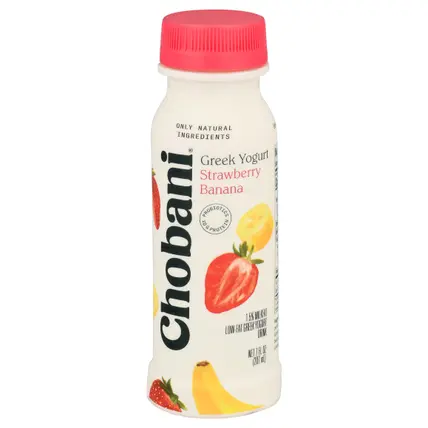 Chobani Low-Fat Greek Strawberry Banana Yogurt Drink 7 fl oz