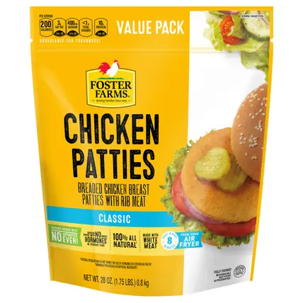 Foster Farms Chicken Patties - 28 oz