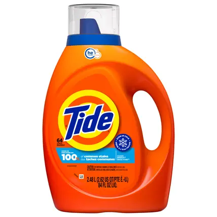 Liquid Laundry Detergent, Clean Breeze, 64 loads, 84 fl oz, HE Compatible