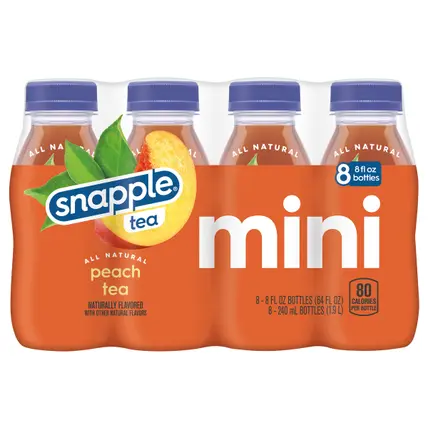 Snapple Peach Tea Mini 8 - 8 fl oz Bottles