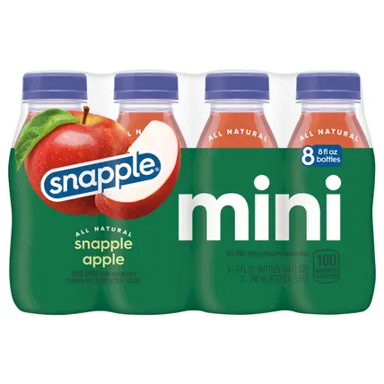 Snapple Snapple Apple Juice Drink Mini 8 - 8 fl oz Bottles