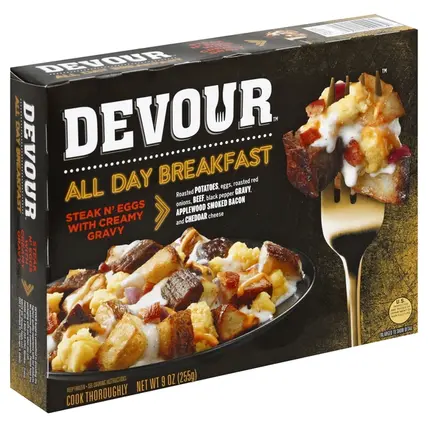 Devour, Steak N' Eggs, with Creamy Gravy 