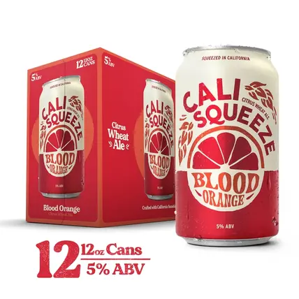 Cali Squeeze, Blood Org Hefe 12pk can 