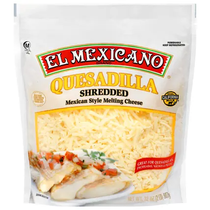 Mexican Style Shredded Quesadilla Melting Cheese 32 oz