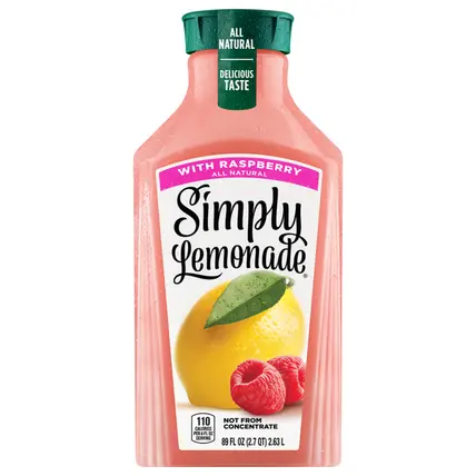 Simply Lemonade with Raspberry, All Natural Non-GMO, 89 fl oz