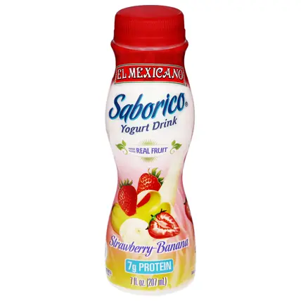 Saborico Strawberry-Banana Yogurt Drink 7 fl oz