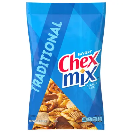 Chex Mix Traditional Savory Snack Mix, 8 oz