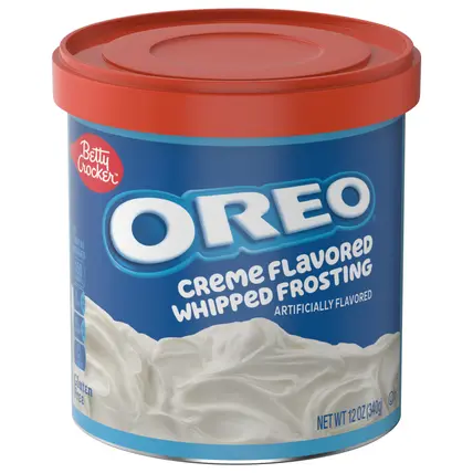 OREO Creme Flavored Whipped Frosting, Gluten Free Frosting, 12 oz