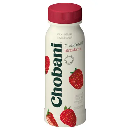 Chobani Lowfat Greek Strawberry Yogurt Drink 7 fl oz