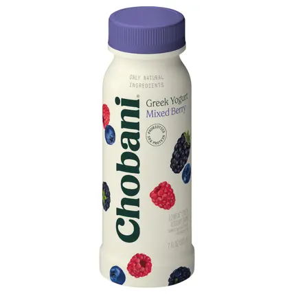 Chobani Lowfat Greek Mixed Berry Yogurt Drink 7 fl oz