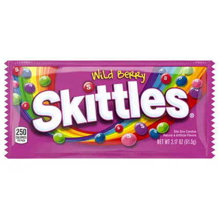 Wild Berry Chewy Candy, Full Size, 2.17 oz Bag