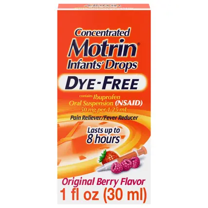 Infants' Motrin Concentrated Drops, Dye-Free, Berry, 1 Fl. Oz