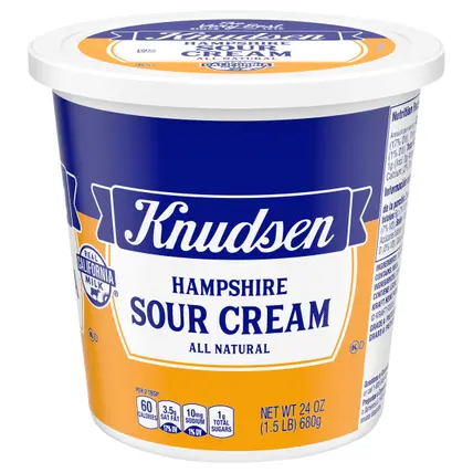 Hampshire 100% Natural Sour Cream, 24 oz Tub