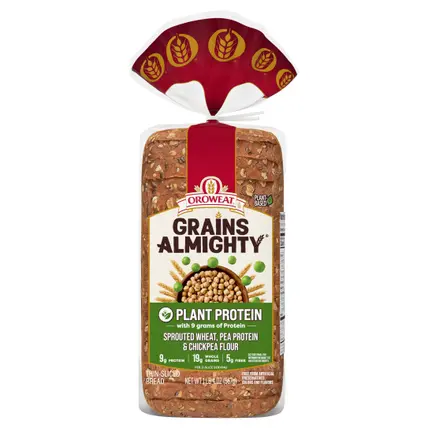 Grains Almighty Plant Protein Bread, 20 oz