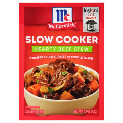 McCormick Slow Cooker Beef Stew Seasoning Mix - Hearty, 1.5 oz