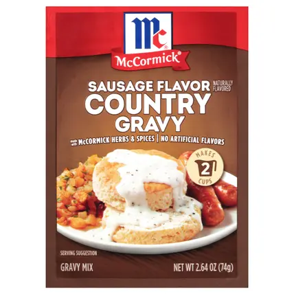 McCormick Country Gravy Mix - Sausage, 2.64 oz