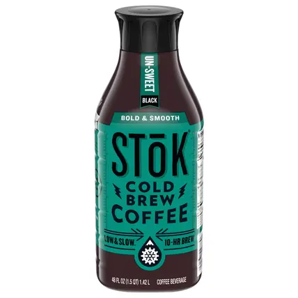 SToK Cold Brew Coffee, Black Unsweetened, 48 Oz.