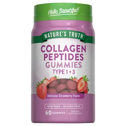 Collagen Types 1 & 3 Gummy, Strawberry