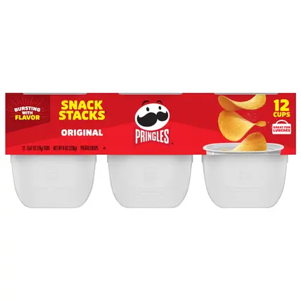 Pringles Snack Stacks 12 Cups Original Potato Crisps 12 - 0.67 oz ea