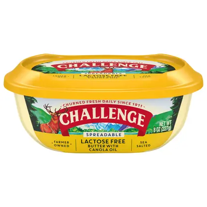 Lactose Free Spreadable Clarified Butter with Canola Oil 8 oz