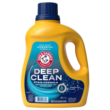 Deep Clean Stain Formula, Liquid Laundry Detergent, 102 fl oz, 68 Loads