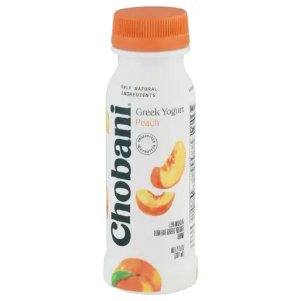 Chobani Low-Fat Greek Peach Yogurt Drink 7 fl oz
