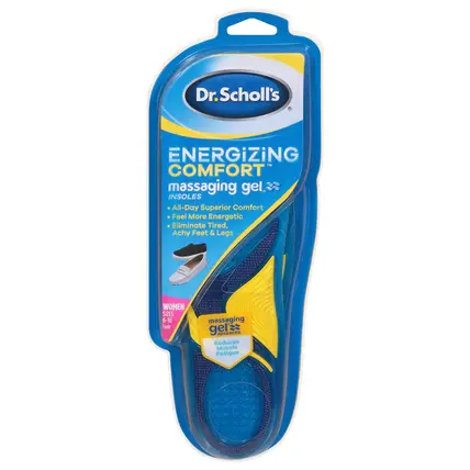 Dr. Scholl's Energizing Comfort Sizes 6-10 Women Advanced Massaging Gel Insoles Sizes 6-10 1 ea
