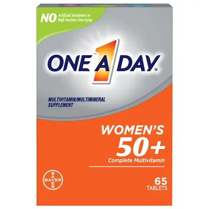 One A Day Women's 50+ Complete Tablets Multivitamin/Multimineral 65 ea BOX
