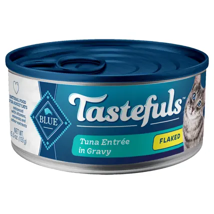 Blue Buffalo Blue Tastefuls Adult Flaked Tuna Entree in Gravy Food for Cats 5.5 oz