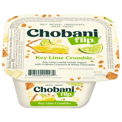 Chobani® Flip® Low-Fat Greek Yogurt Key Lime Crumble® 4.5oz