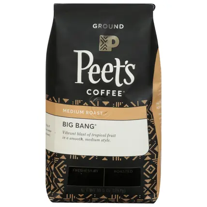 Peet's Coffee Medium Roast Ground Big Bang Coffee 10.5 oz
