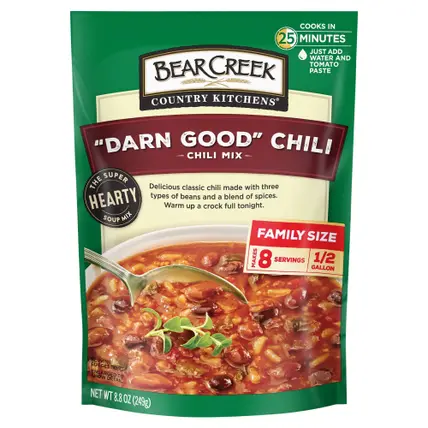 Bear Creek Country Kitchens Darn Good Chili Soup Mix, 8.8 oz Pouch