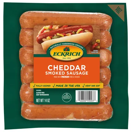 Eckrich Smoked Cheddar Sausage 14 oz