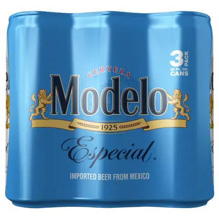 Modelo Especial Mexican Lager Beer, 3 pk 24 fl oz Cans, 4.4% ABV