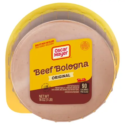 Oscar Mayer Beef Bologna Deli Lunch Meat, 16 oz Package