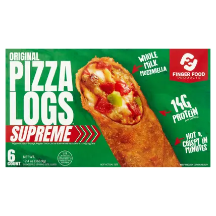 Finger Foods Supreme Pizza Logs 6ct