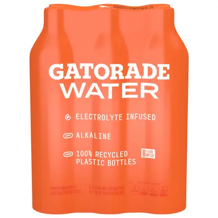 Purified Water, Unflavored, 1 Liter, 6 Count