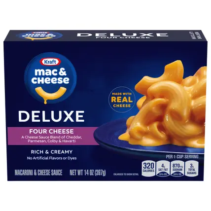 Kraft Deluxe Four Cheese Macaroni & Cheese Sauce 14 oz