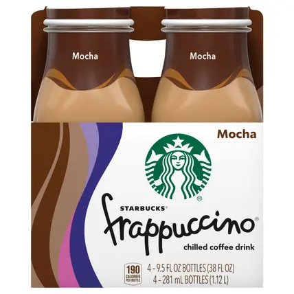 Frappuccino Mocha Chilled Coffee Drink 4-9.5 fl oz