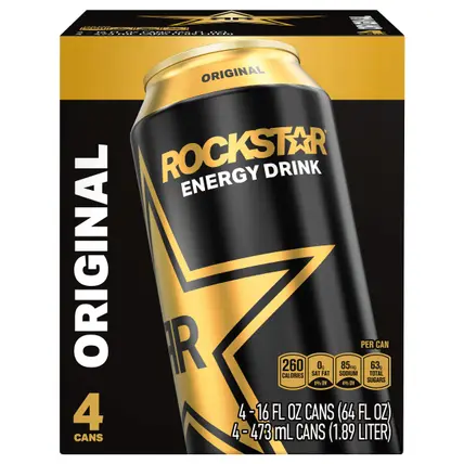 Rockstar Energy Drink 16 Fl Oz/4